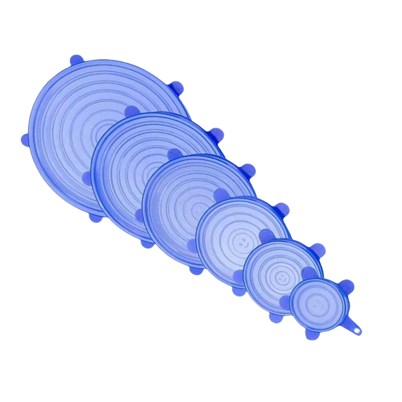 Pack of 6 Silicone Stretch Lids