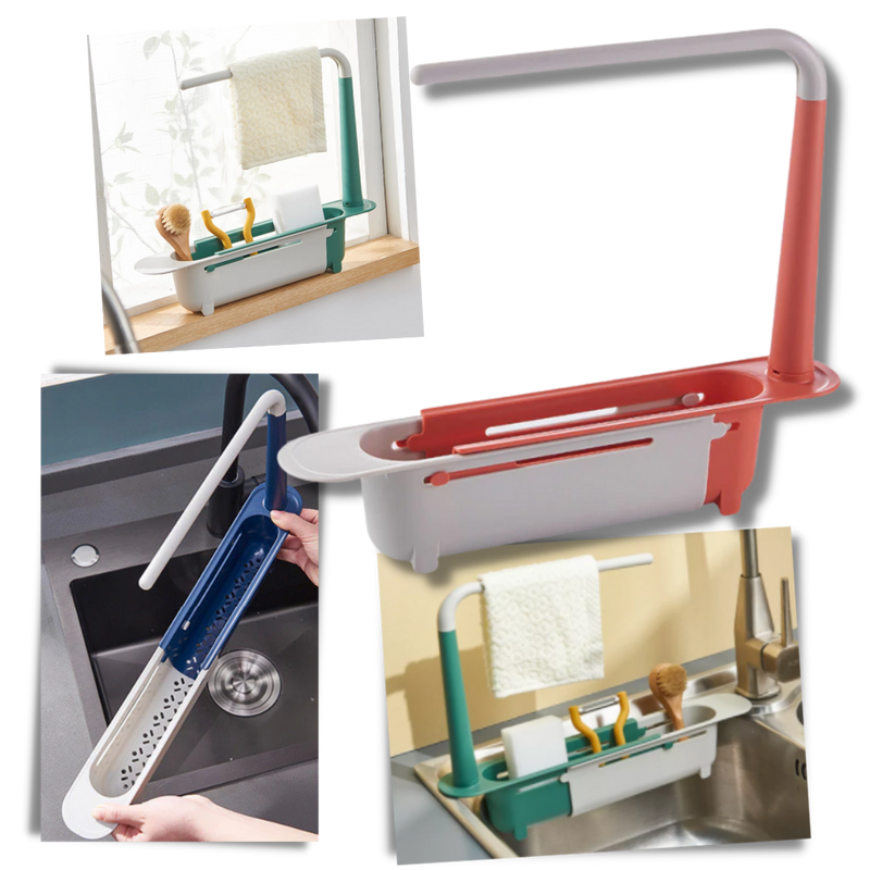 Extendable Storage Rack for Sink