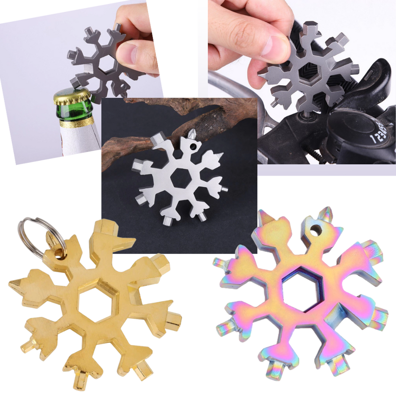 18-in-1 Stainless Steel Snowflake Multi-Tool