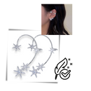 Pair of Zirconia Clip-on Fashion Earrings