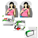 Safety car belt adjuster for pregnant women's protection