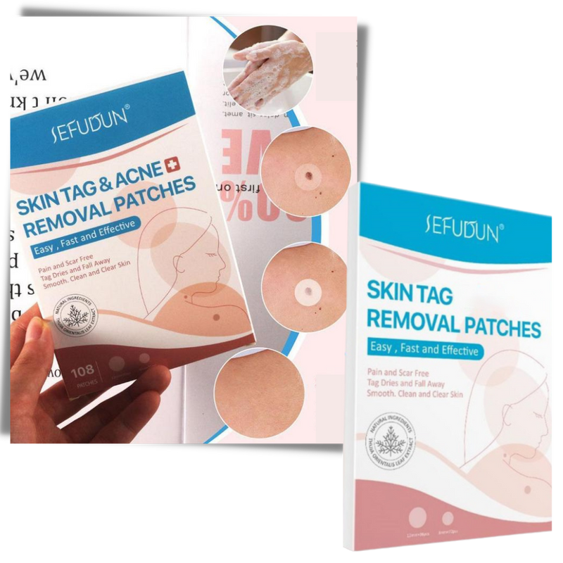 Skin tag removal treatment patch