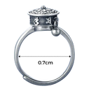Spinning Buddhist Mantra Ring for Women