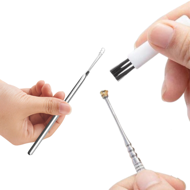 Stainless steel ear wax cleaner tool set