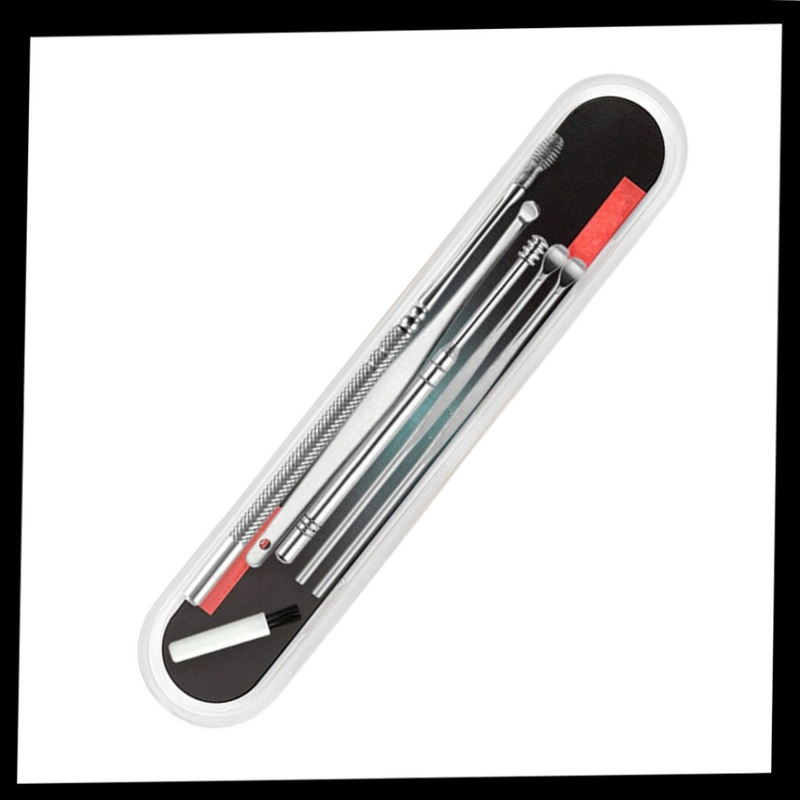 Stainless steel ear wax cleaner tool set
