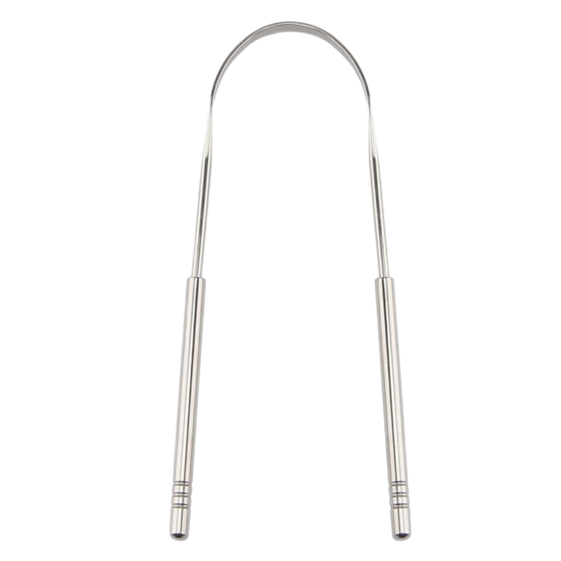 Stainless steel tongue cleaner