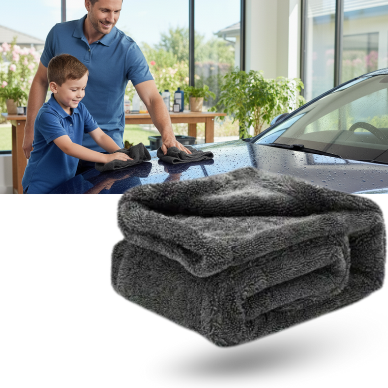 Absorbent Microfiber Glass Cleaner Towel