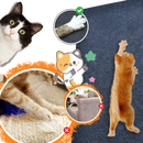 Adhesive Wall Mounted Cat Scratch Pad