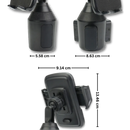 Adjustable Cell Phone Cup Holder Mount