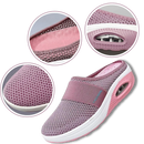 Air-cushion diabetic slip-on shoes