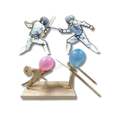 Bamboo Fun Balloon Fencing Game