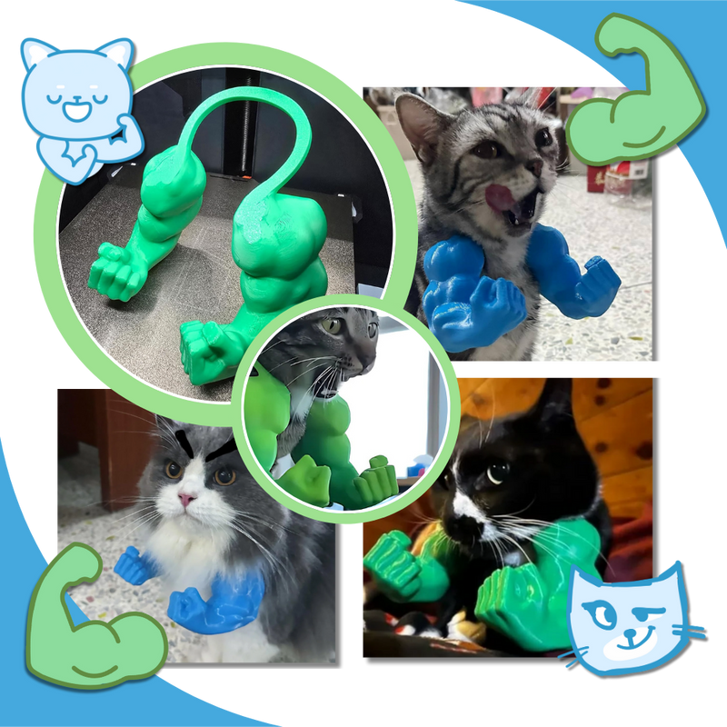 Bodybuilder Cat Arm Costume