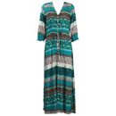Bohemian V-Neck Maxi Dress