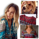 Bohemian V-Neck Maxi Dress