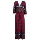 Bohemian V-Neck Maxi Dress
