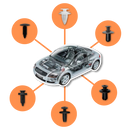 Car Door Panel Clip Set