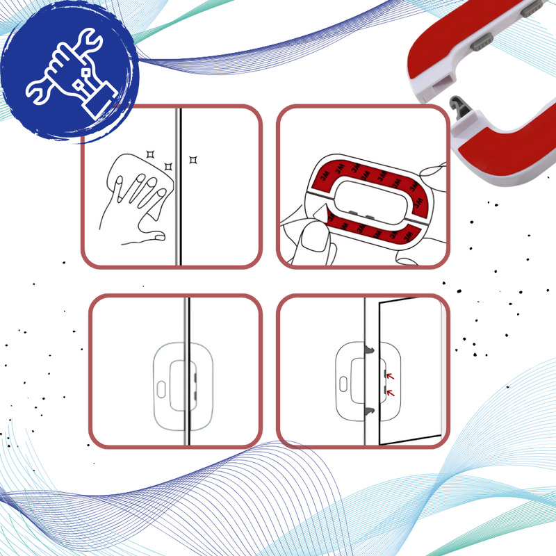 Child Safety Refrigerator Door Lock