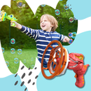 Colorful Dinosaur Bubble Machine
