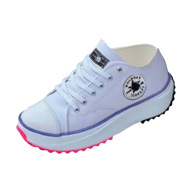 Comfortably Elevated Slip-Free Canvas Sneaker