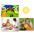 Creative Constructive Eating Plate and Utensils Set