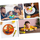 Creative Constructive Eating Plate and Utensils Set