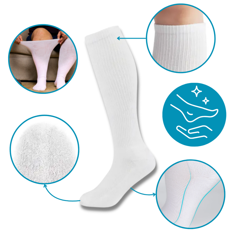 Diabetic compression socks