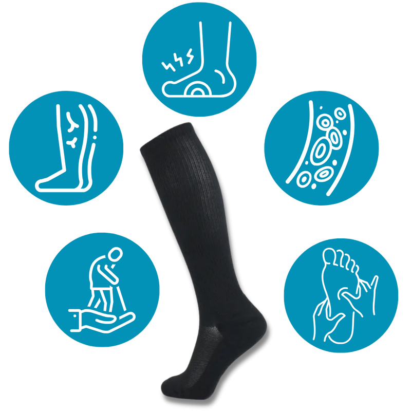 Diabetic compression socks