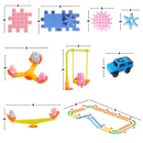 Dual Operation Educational Gear Building Blocks