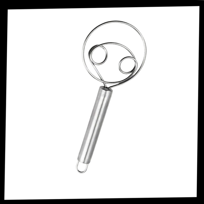 Effortless Stainless Steel Danish dough whisk