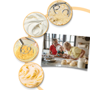Effortless Stainless Steel Danish dough whisk
