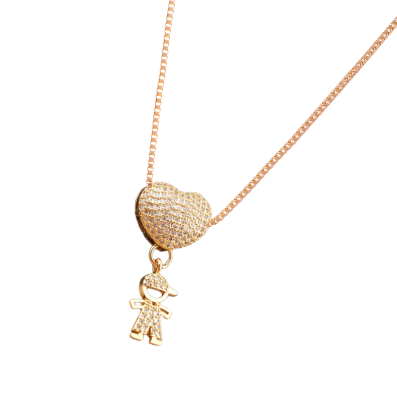 Elegant Mum Charm Necklace