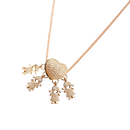 Elegant Mum Charm Necklace