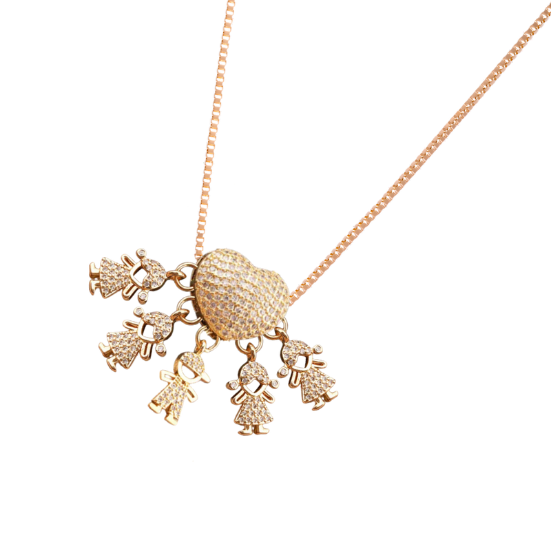 Elegant Mum Charm Necklace