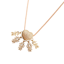 Elegant Mum Charm Necklace