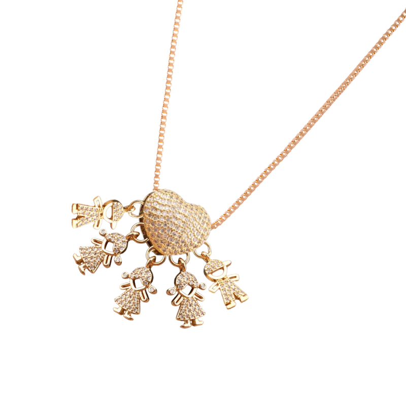 Elegant Mum Charm Necklace