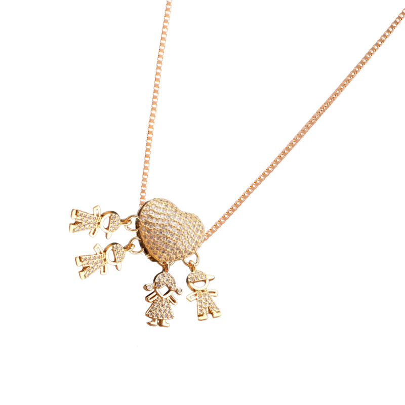 Elegant Mum Charm Necklace