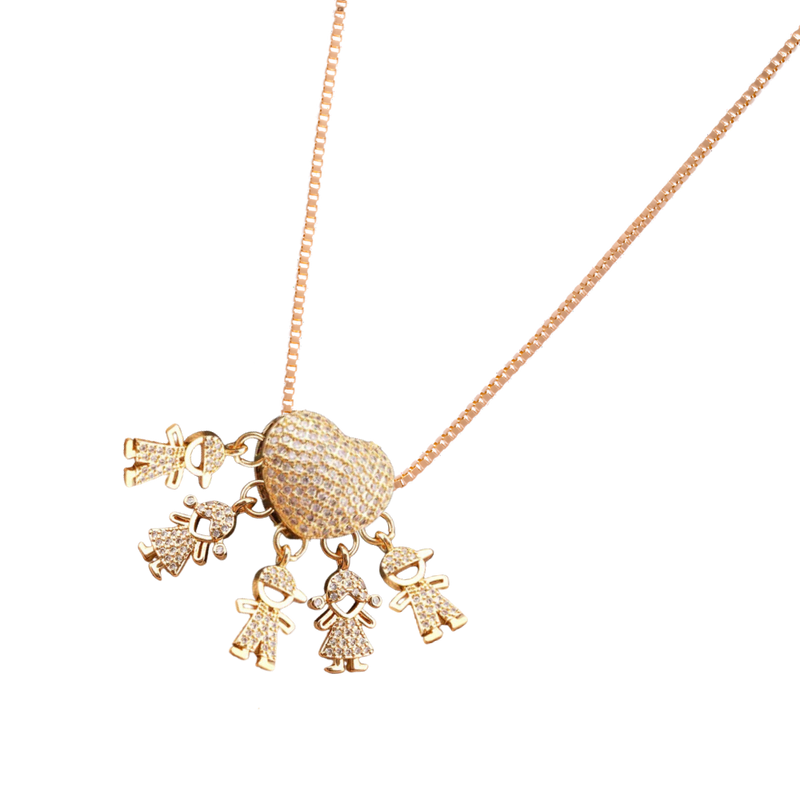 Elegant Mum Charm Necklace