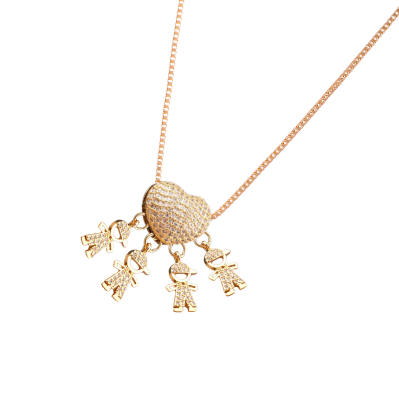 Elegant Mum Charm Necklace