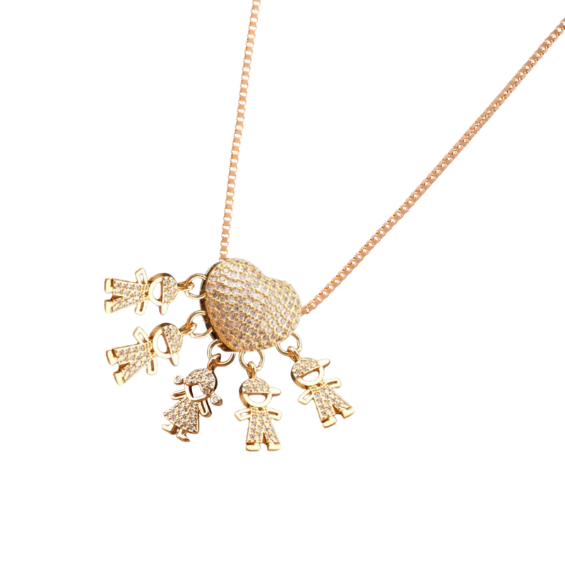 Elegant Mum Charm Necklace