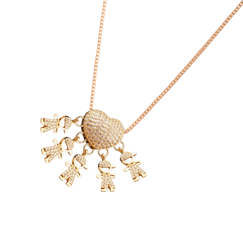 Elegant Mum Charm Necklace