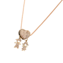 Elegant Mum Charm Necklace