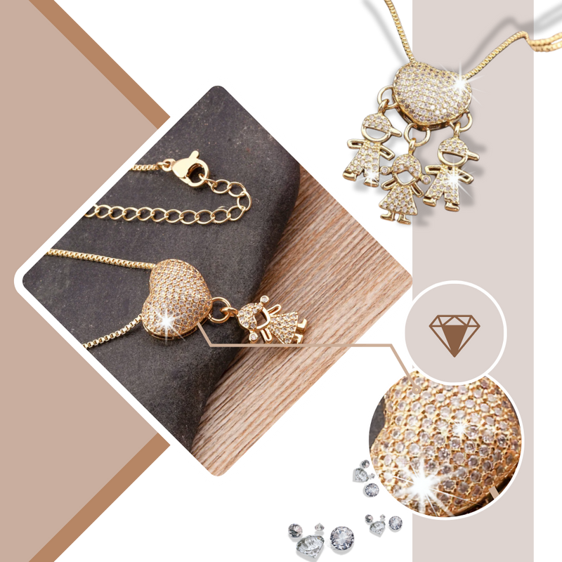 Elegant Mum Charm Necklace