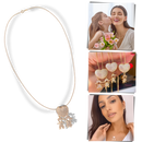 Elegant Mum Charm Necklace