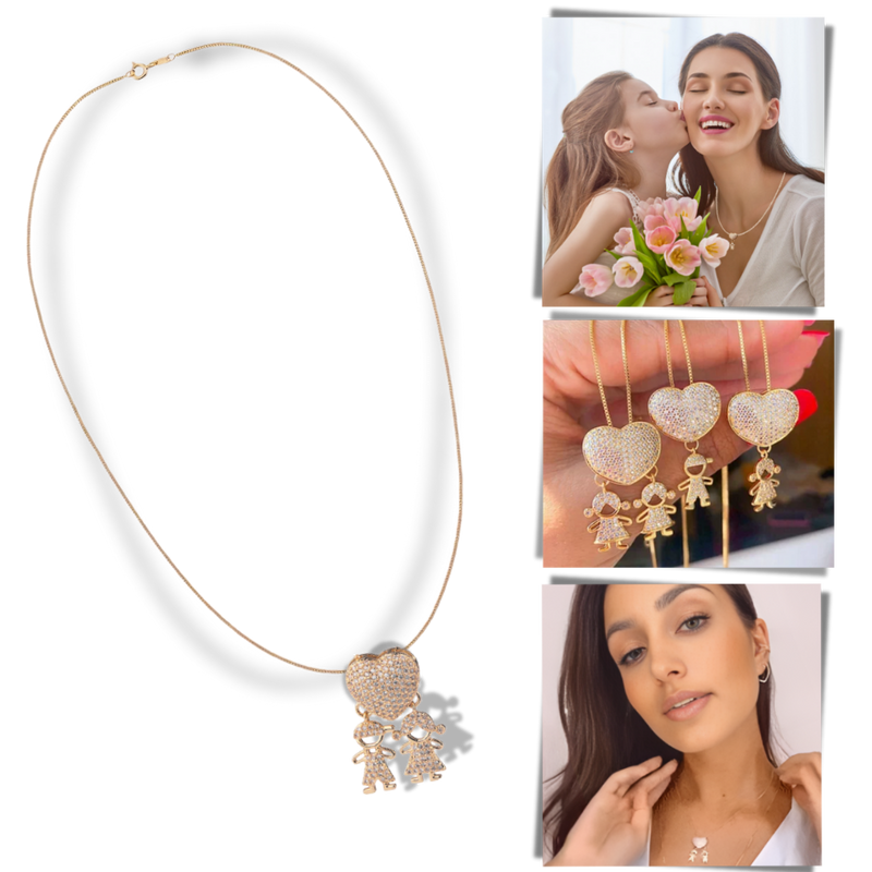 Elegant Mum Charm Necklace