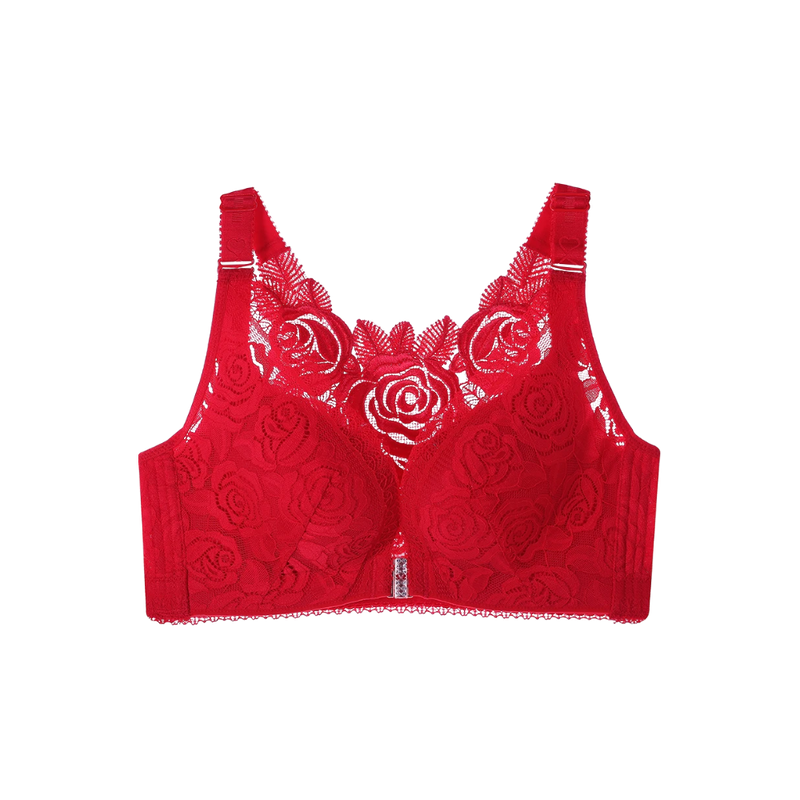 Elegant Rose Push-up Lace Bra