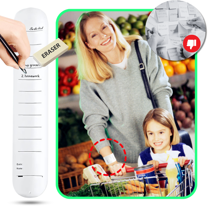 Erasable Silicone Slap Reminder Bands