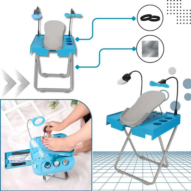 Ergonomic LED Pedicure Foot Rest