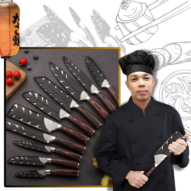 Pakka Wood Japanese Knife