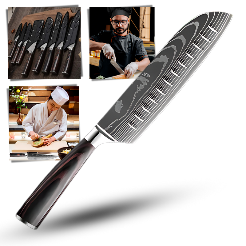 Pakka Wood Japanese Knife