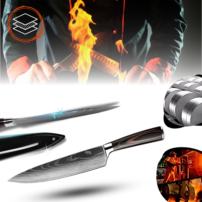 Pakka Wood Japanese Knife